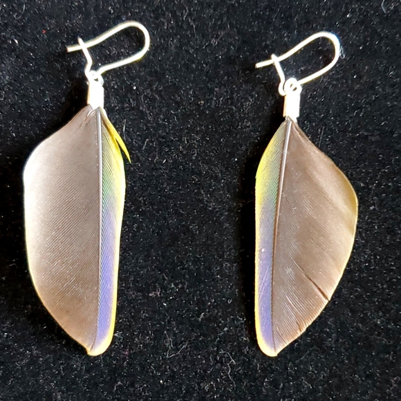 Parents Feather 🪶 Earrings - Picture 3 of 5
